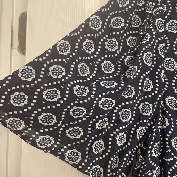 LOFT Pintucked Flounce Dress - Picture 4 of 6